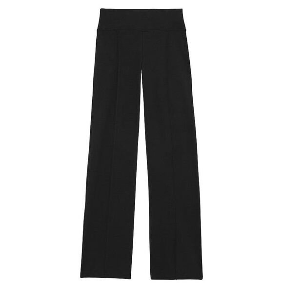1067 NWT Pink Victoria's Secret All-Day Cotton Straight-Leg Pants Sz Med - Picture 1 of 8